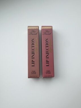 Brand New Too Faced Power lip injection plumping gloss set of 2 bundle